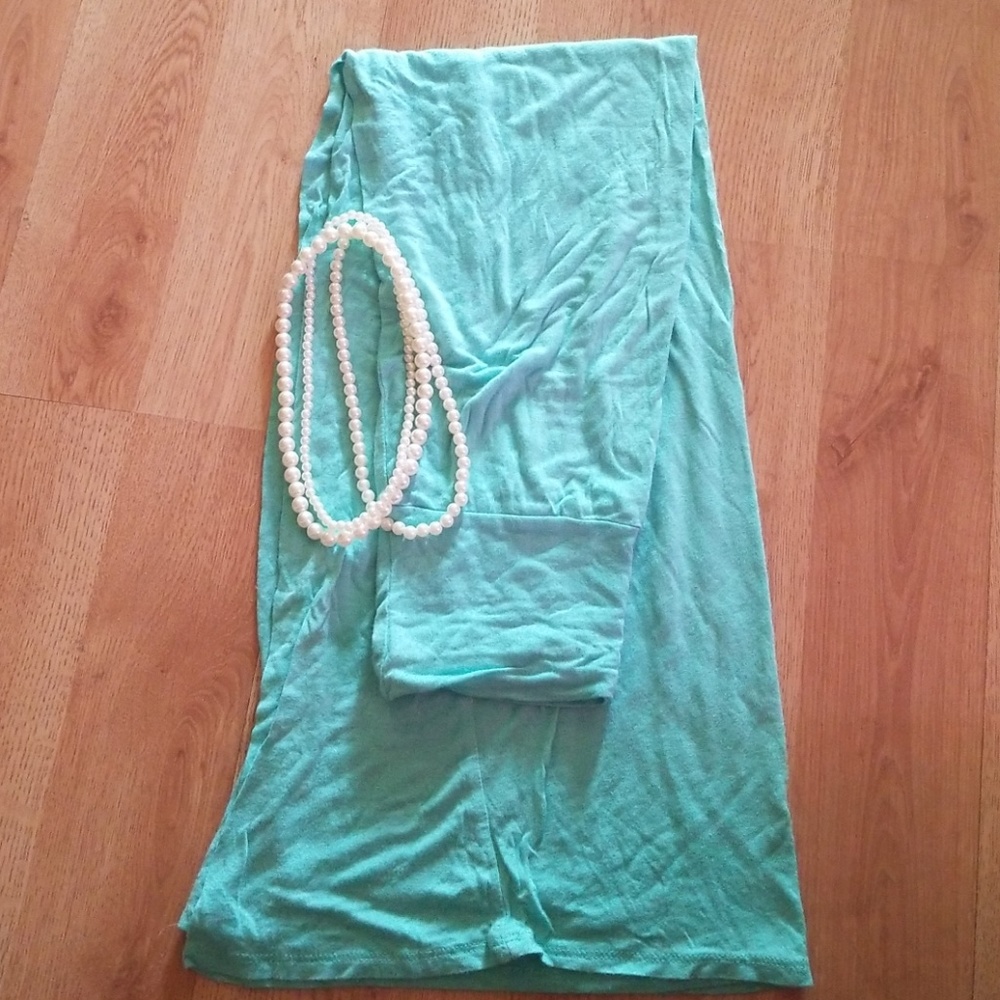 Got Style Turquoise maxi skirt